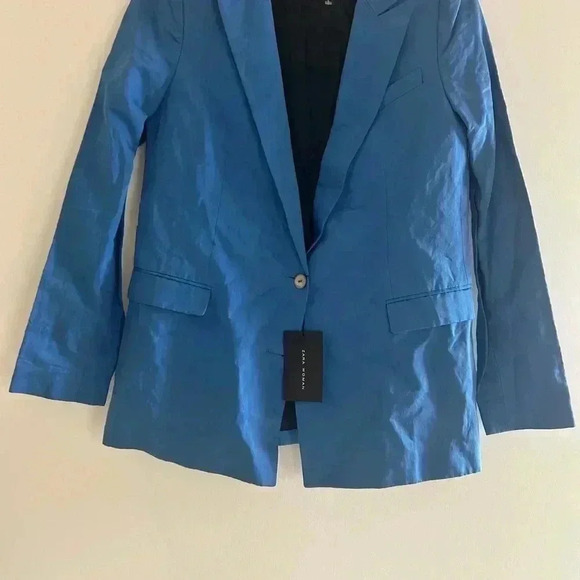 Zara NWT Blue Women’s Blazer - Picture 5 of 9